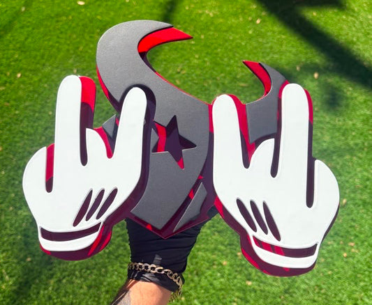 TEXANS LOGO WITH H-TOWN HANDS