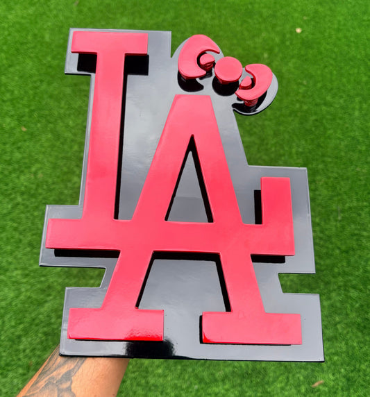 LA LOGO WITH HK BOW