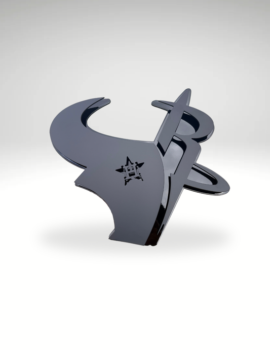 3 Houston Team Logo Blk/Blk